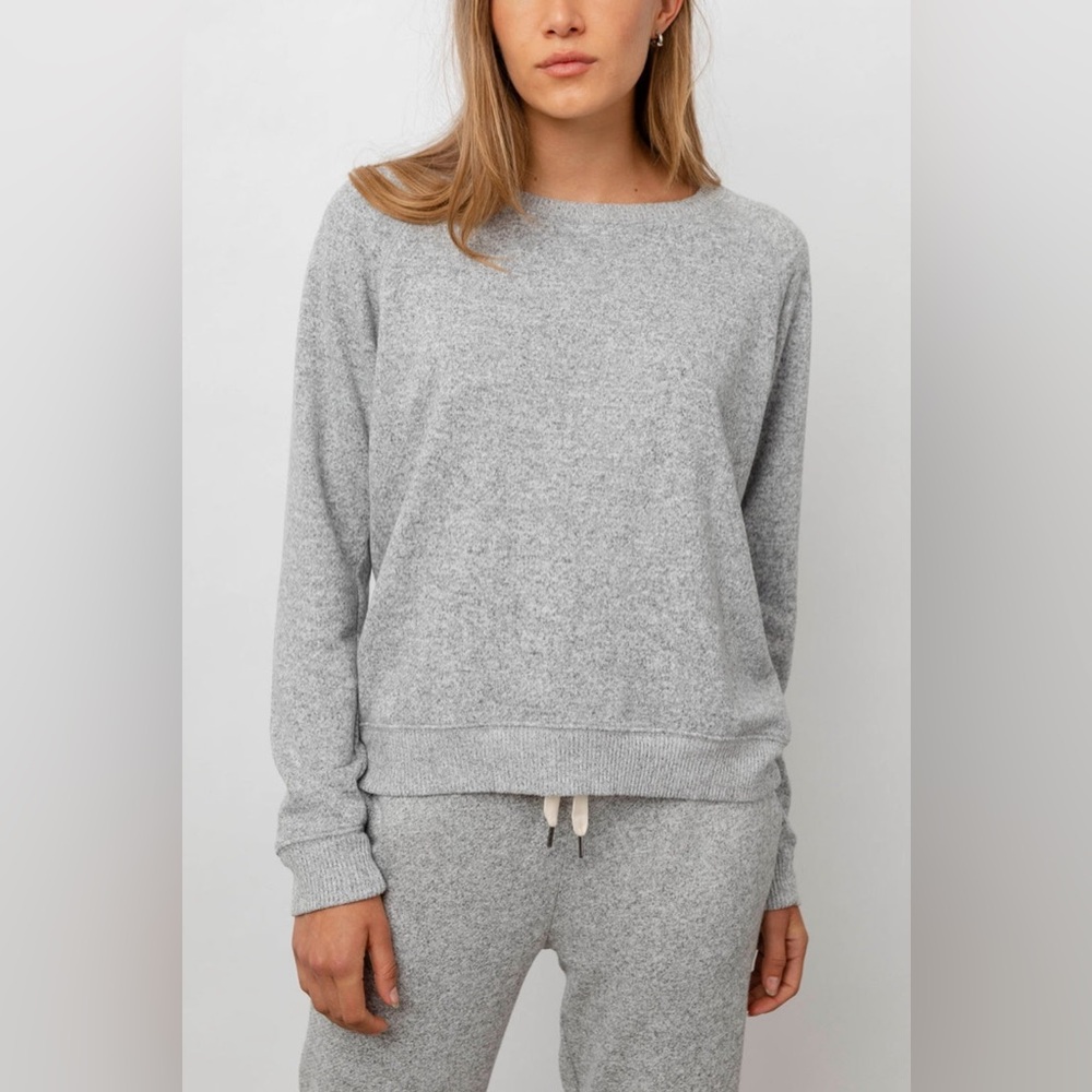 Rails Callahan Sweatshirt in Melange Grey